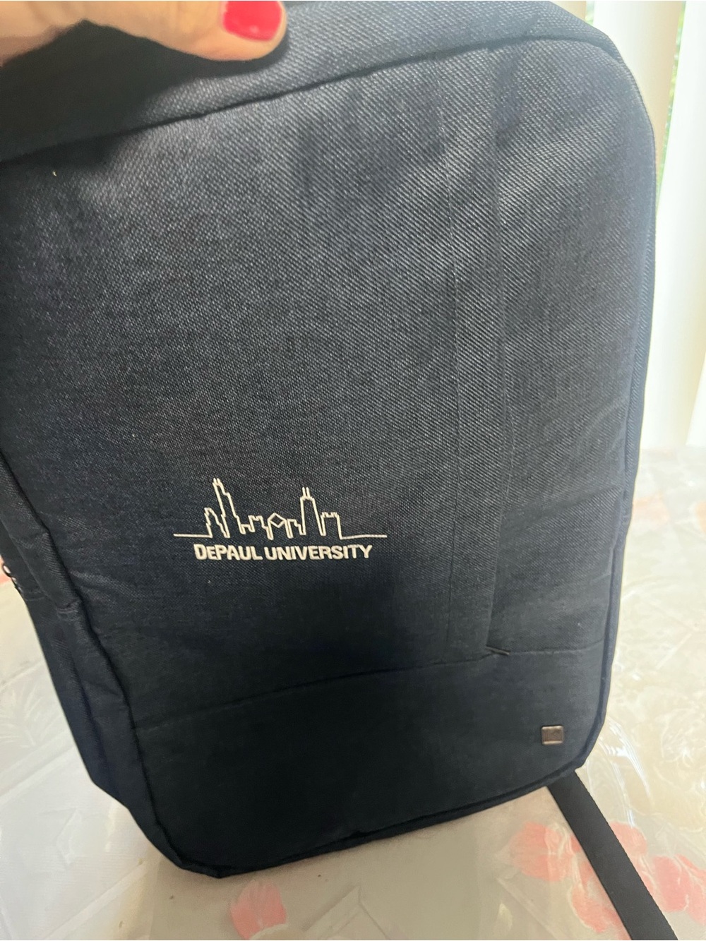 Navy Backpack – Modern Daypack - Picture 7 of 8